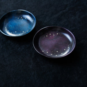 星かがやく夜の豆皿 青・紫 – 宙フェス夜市