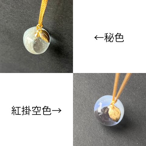 apple moon 三日月が浮かぶりんご　ネックレス