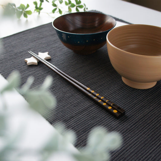 漆のお箸 月の満ち欠け