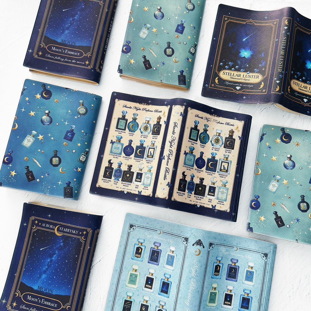 【ブックカバー】星空香水瓶ブックカバー 全6種