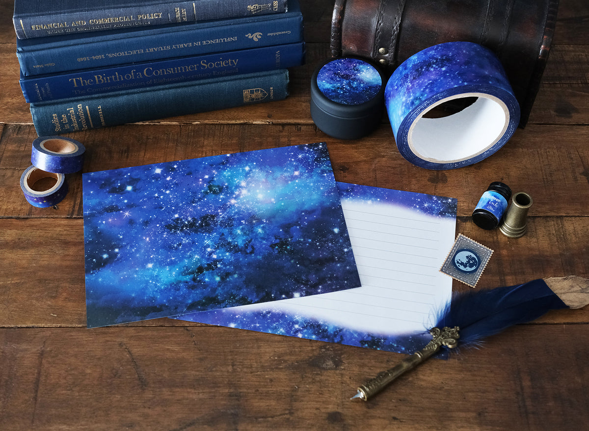 【レターセット・便箋】星と銀河の宇宙柄 | GALAXY
