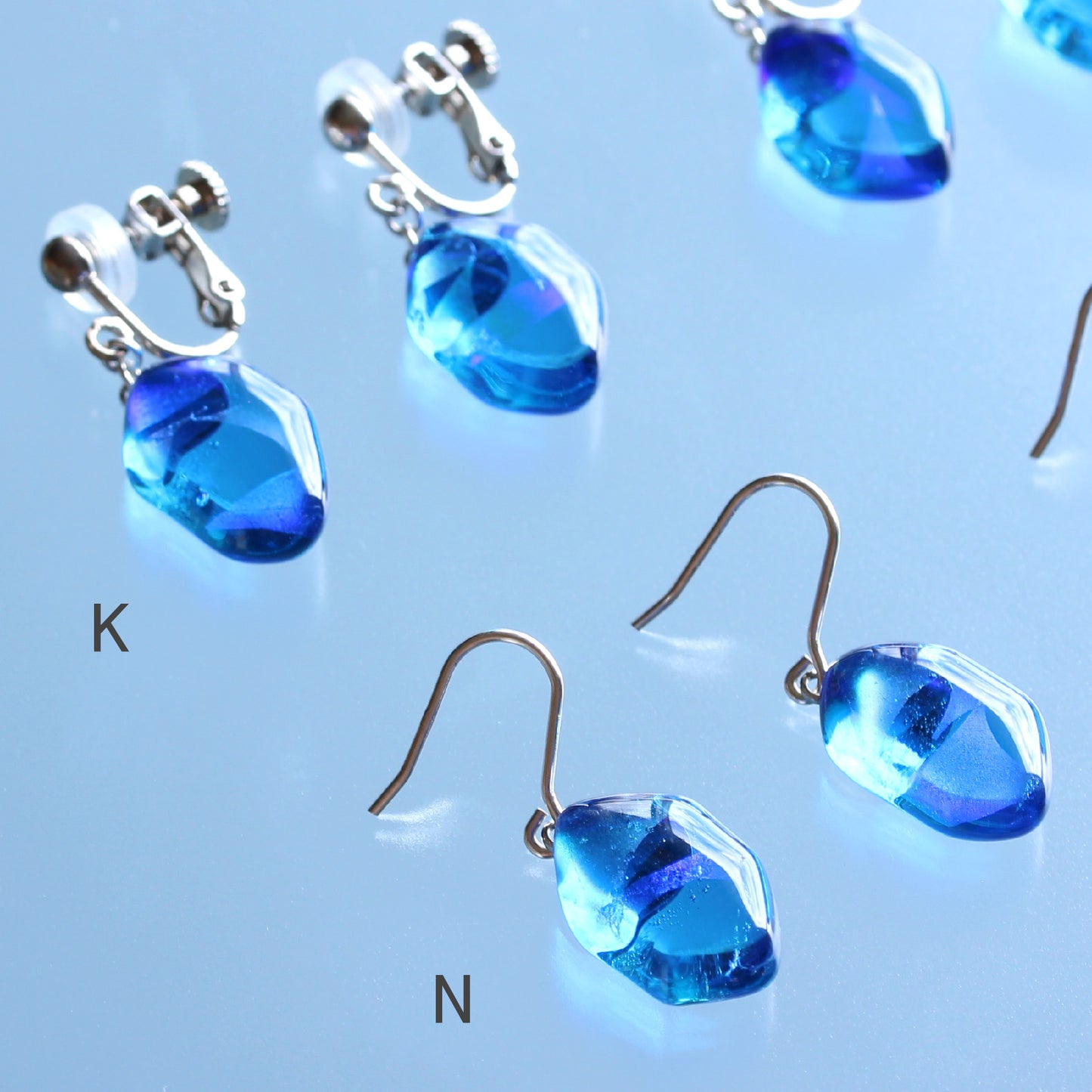 氷石glassの耳飾り ~透月/月下/心星~