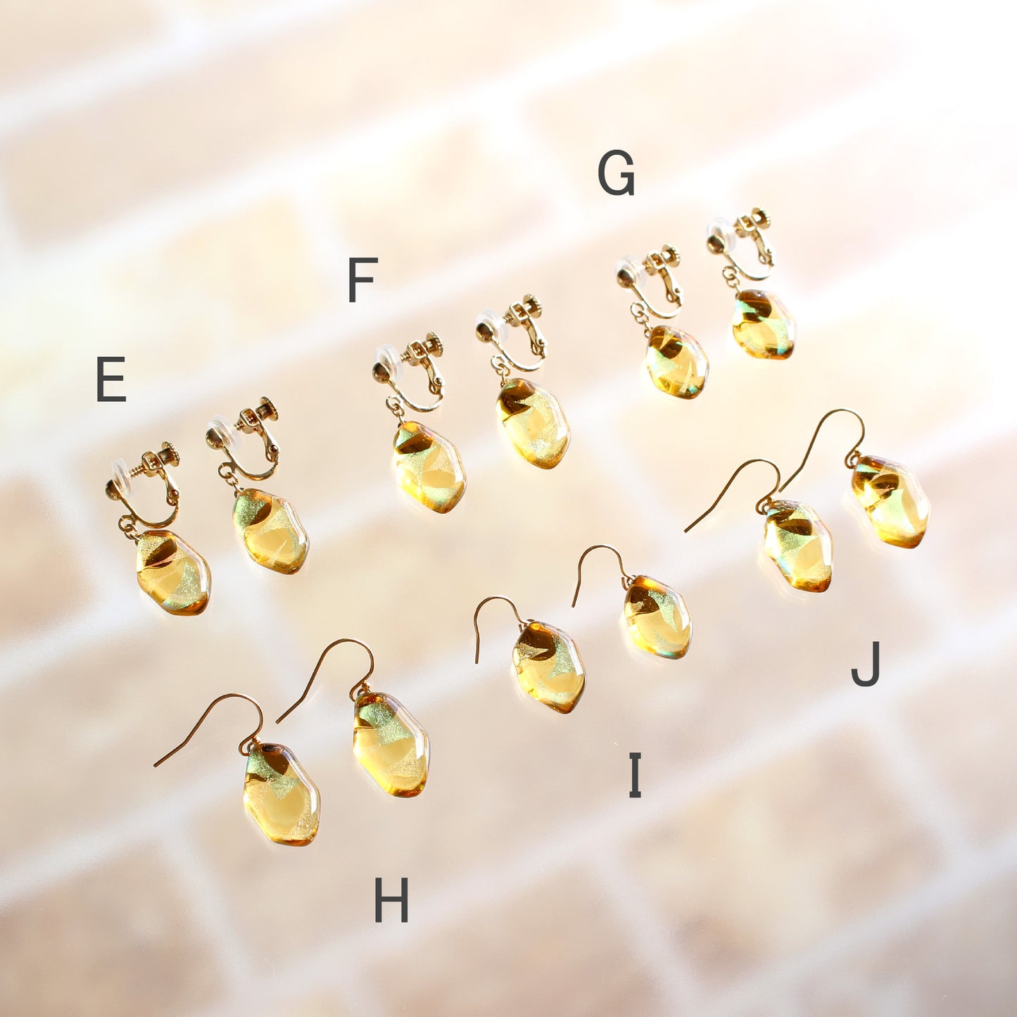 氷石glassの耳飾り ~透月/月下/心星~