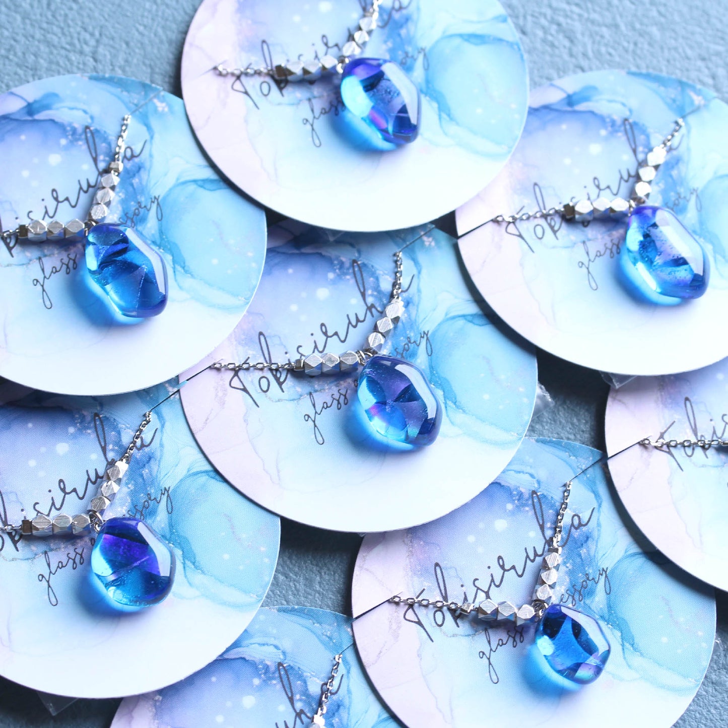 氷石glass ネックレス~ 心星 ~