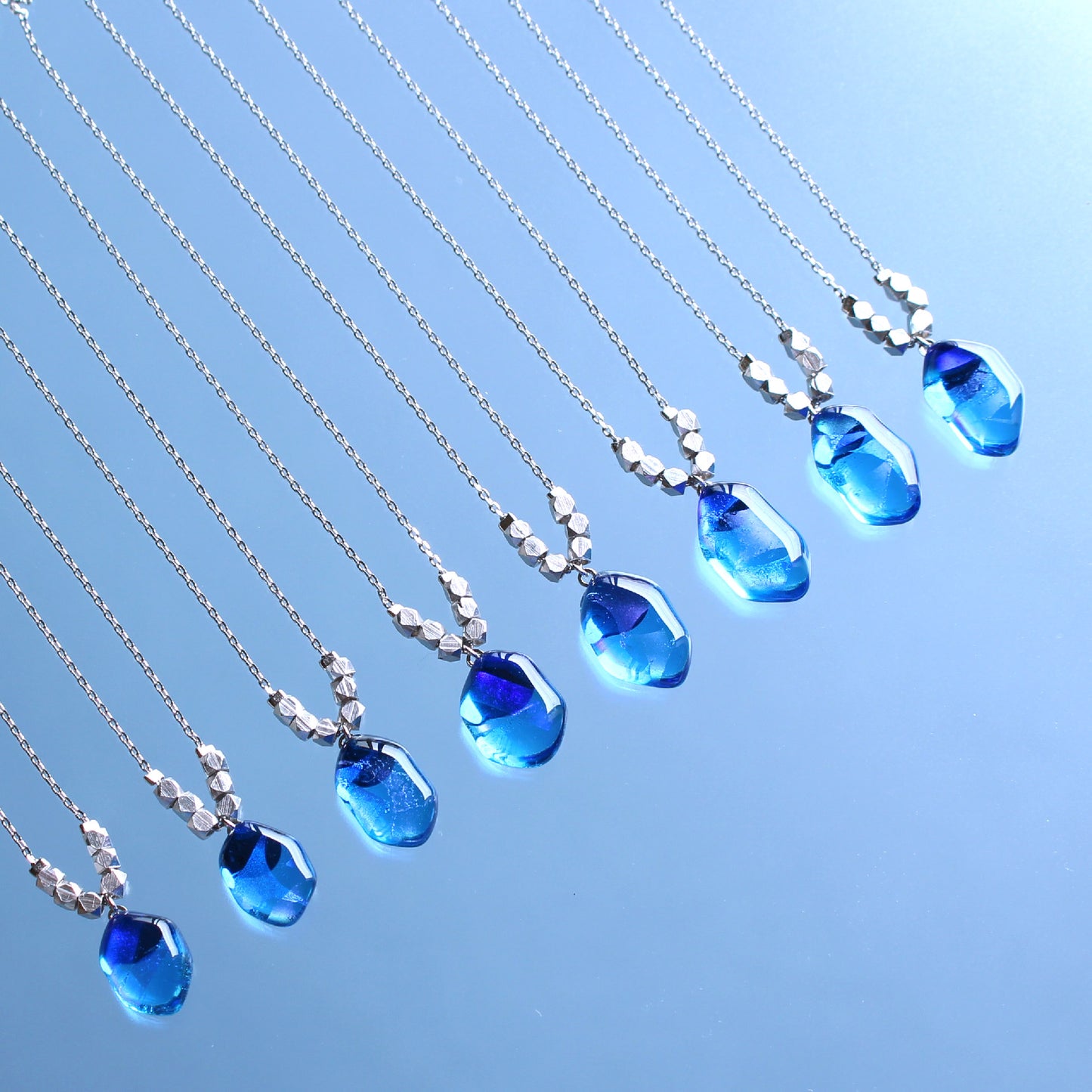 氷石glass ネックレス~ 心星 ~