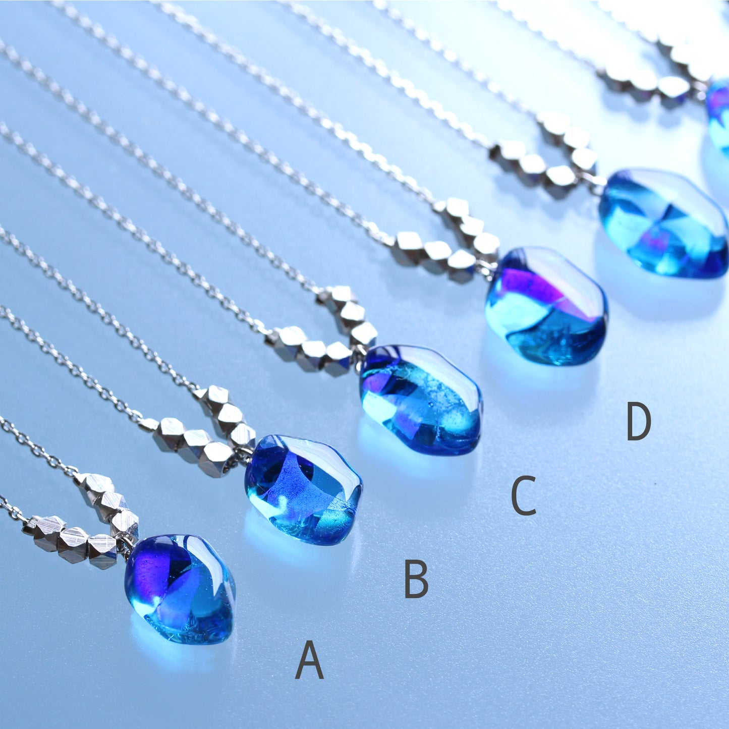 氷石glass ネックレス~ 心星 ~