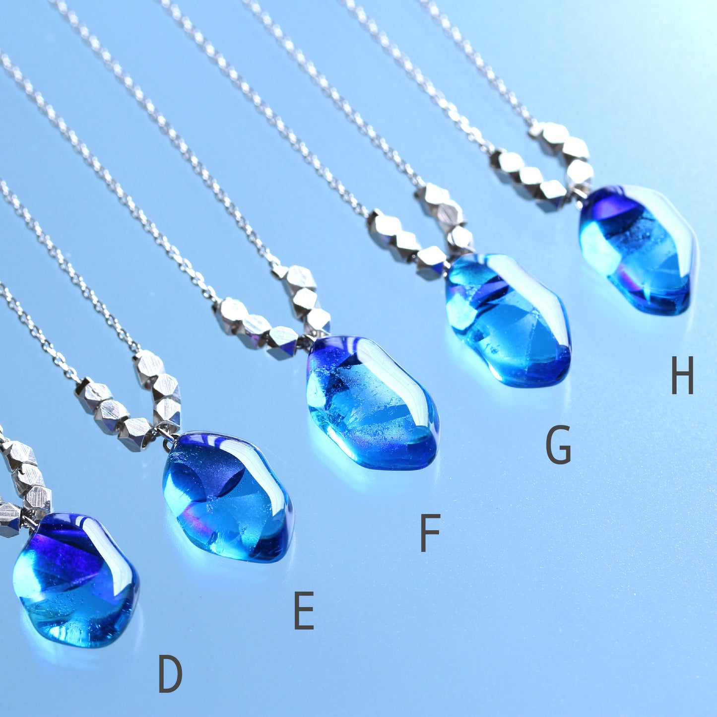 氷石glass ネックレス~ 心星 ~