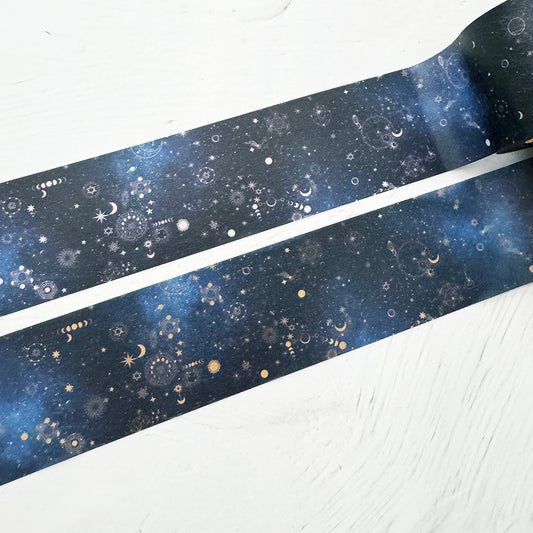 【マスキングテープ】銀河の彼方まで広がる、天体総柄