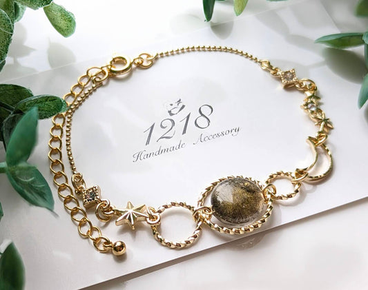 真夜中に輝く月　ブレスレット