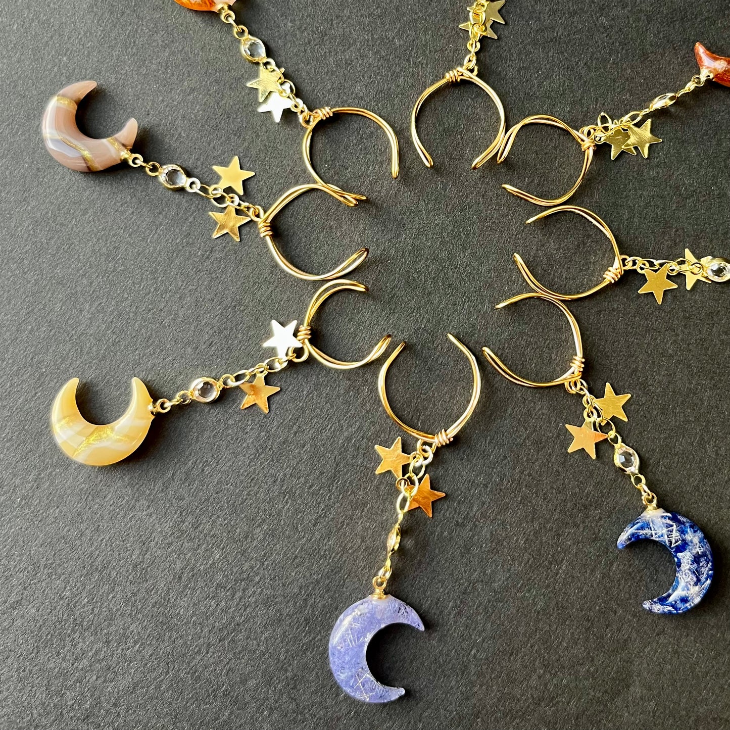 惑星のかけら　moonイヤーカフ