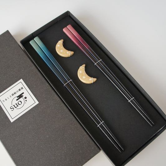うつろう夜の色　夫婦箸セット