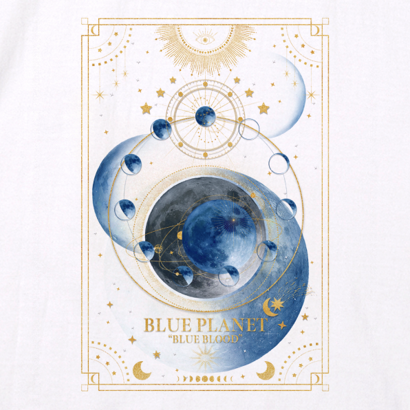 青の惑星 "BLUE PLANET" 1（white）男女兼用