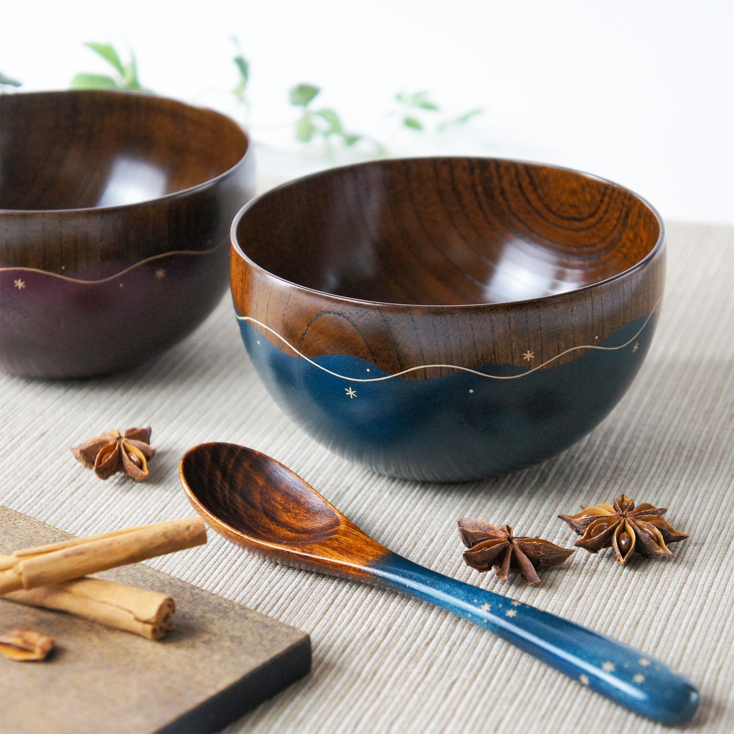 たゆたう星空のボウル　青・紫