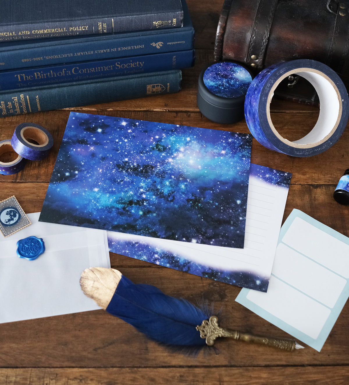 【レターセット・便箋】星と銀河の宇宙柄 | GALAXY
