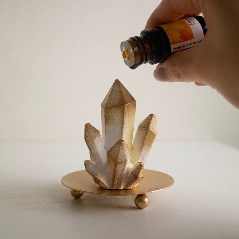 crystal aroma stone | クリスタルのアロマストーンオブジェ《香る