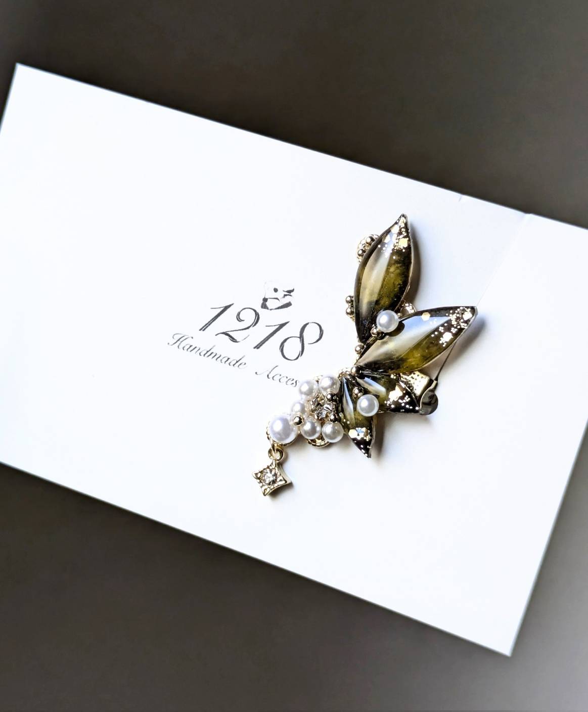 真夜中の月光に舞う妖精　イヤーカフ