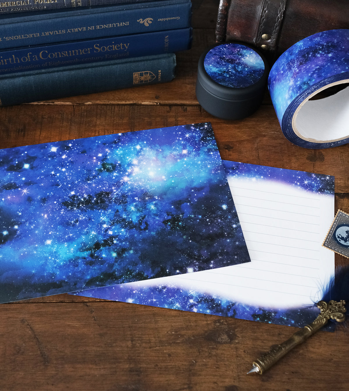 【レターセット・便箋】星と銀河の宇宙柄 | GALAXY