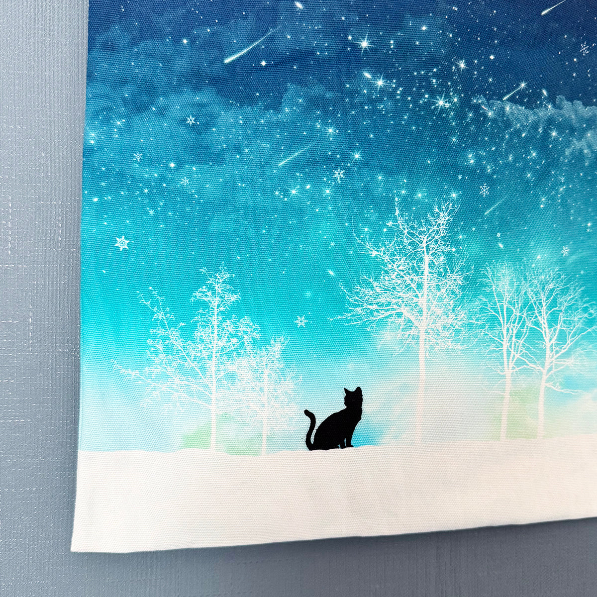 【トートバッグ】冬の星空・猫
