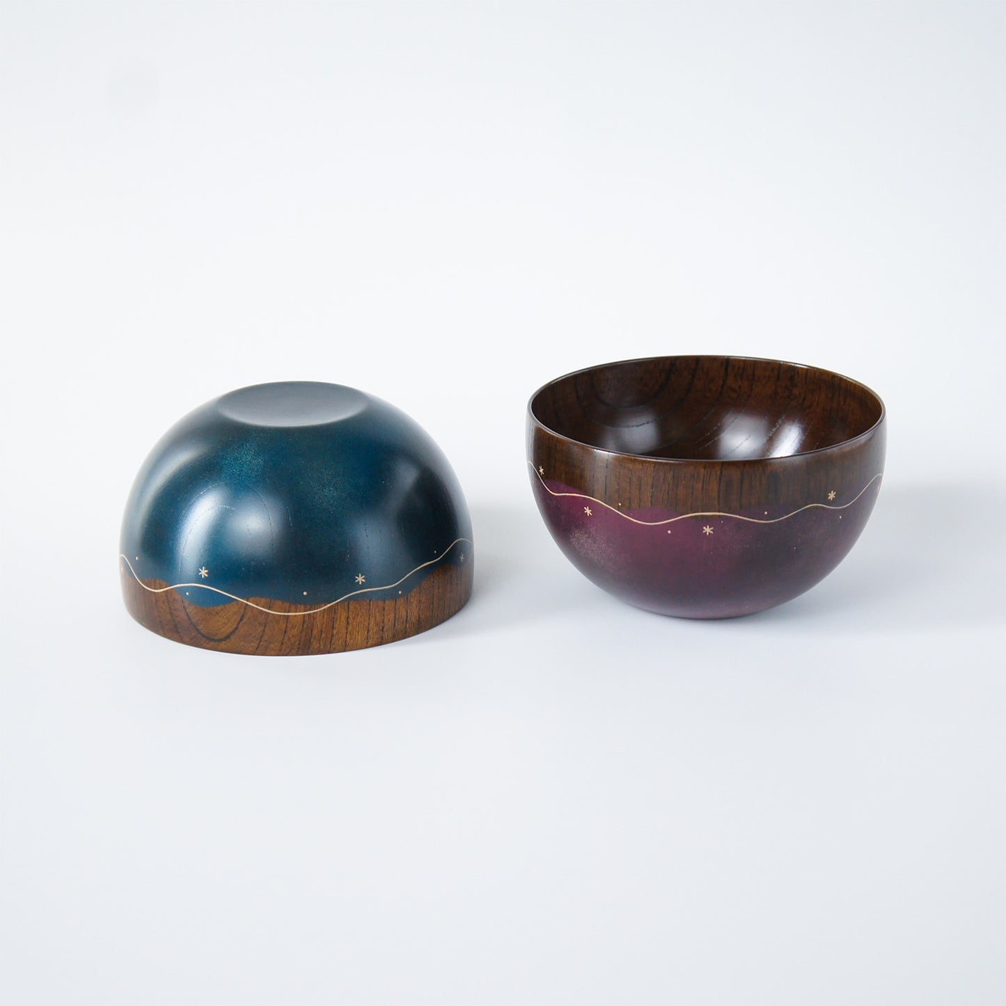 たゆたう星空のボウル　青・紫