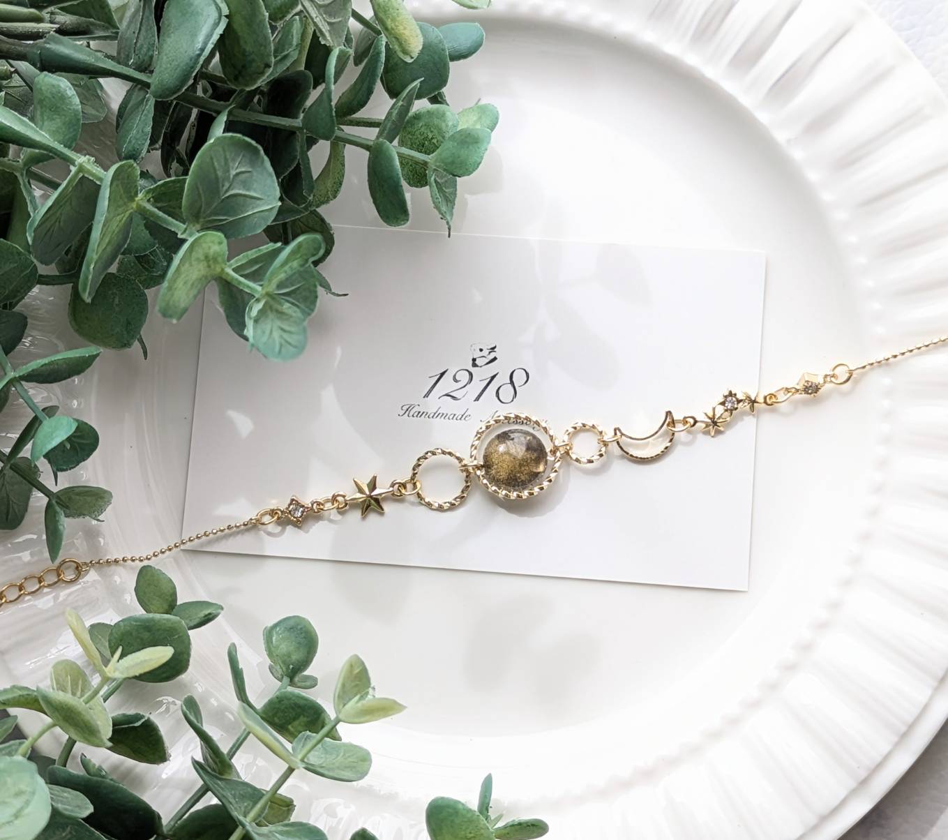 真夜中に輝く月　ブレスレット