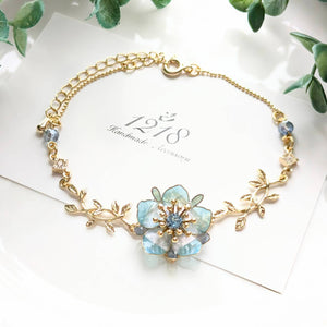 空を映した晴天の花 ブレスレット – 宙フェス夜市