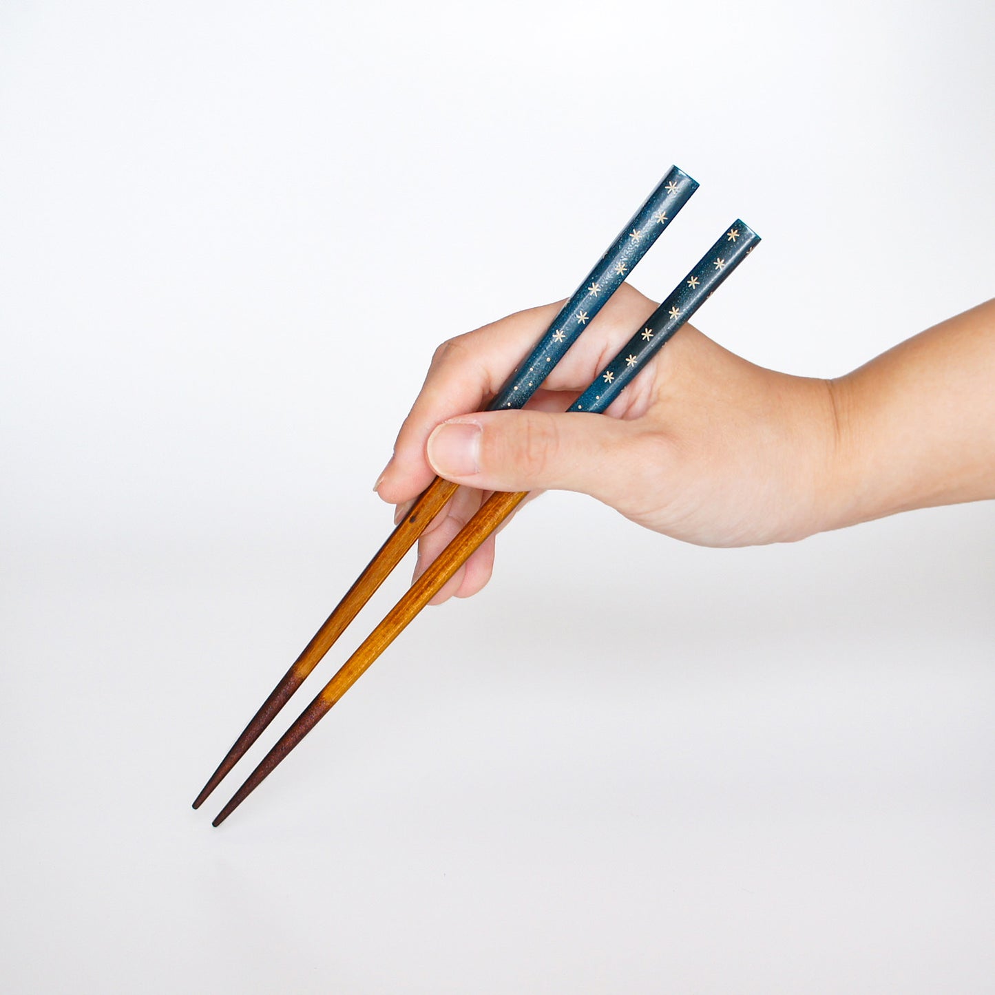 星踊る夜空のお箸　青/紫