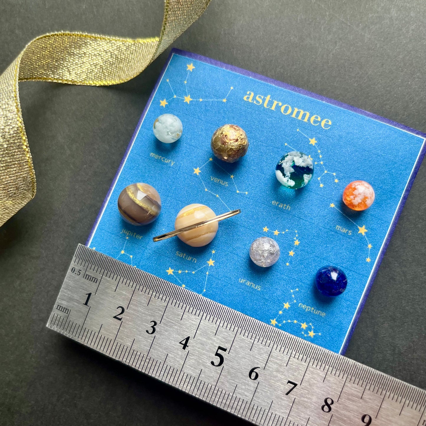 惑星標本ピアス/イヤリング　8個セット