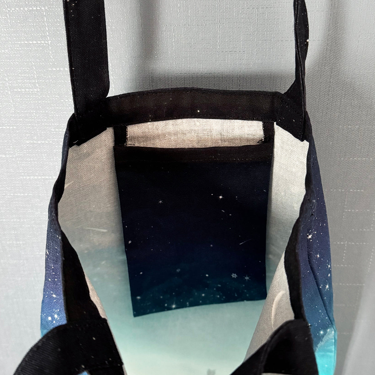 【トートバッグ】冬の星空・猫
