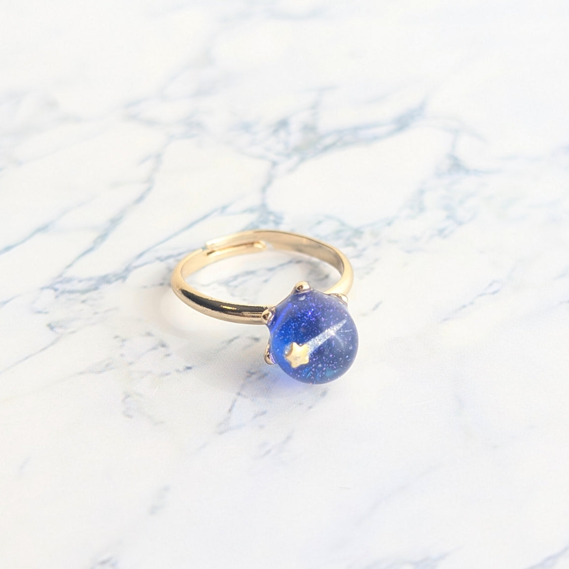 小さな流れ星リング