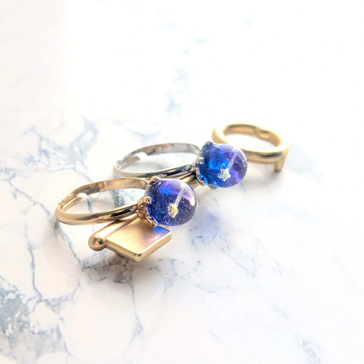 小さな流れ星リング