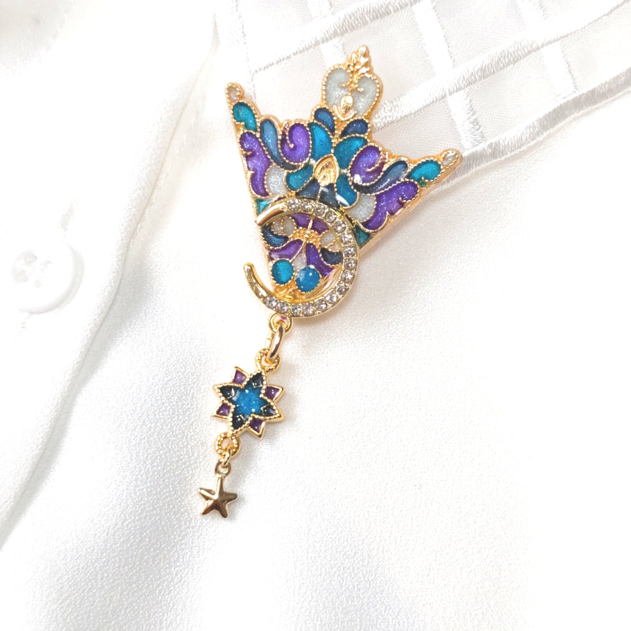 星月夜の襟飾り