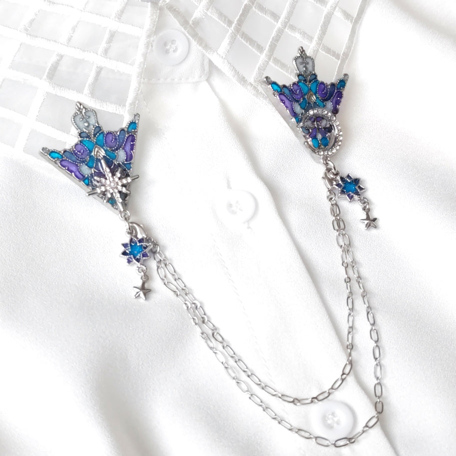 星月夜の襟飾り