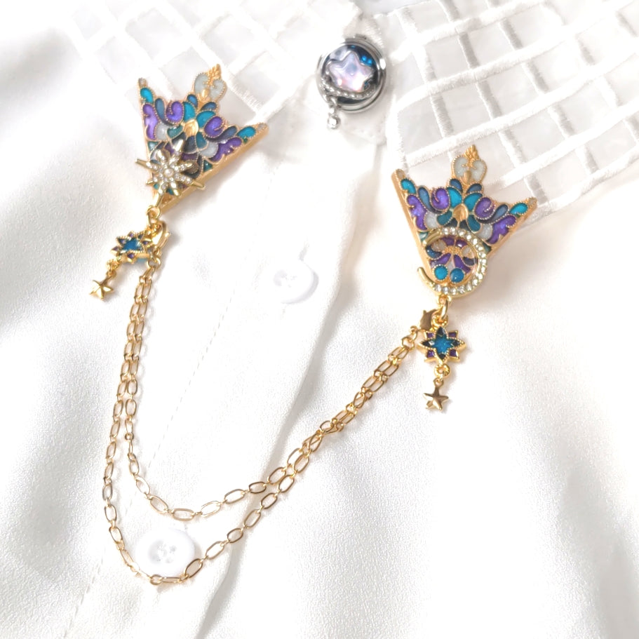 星月夜の襟飾り