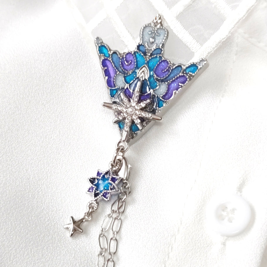 星月夜の襟飾り