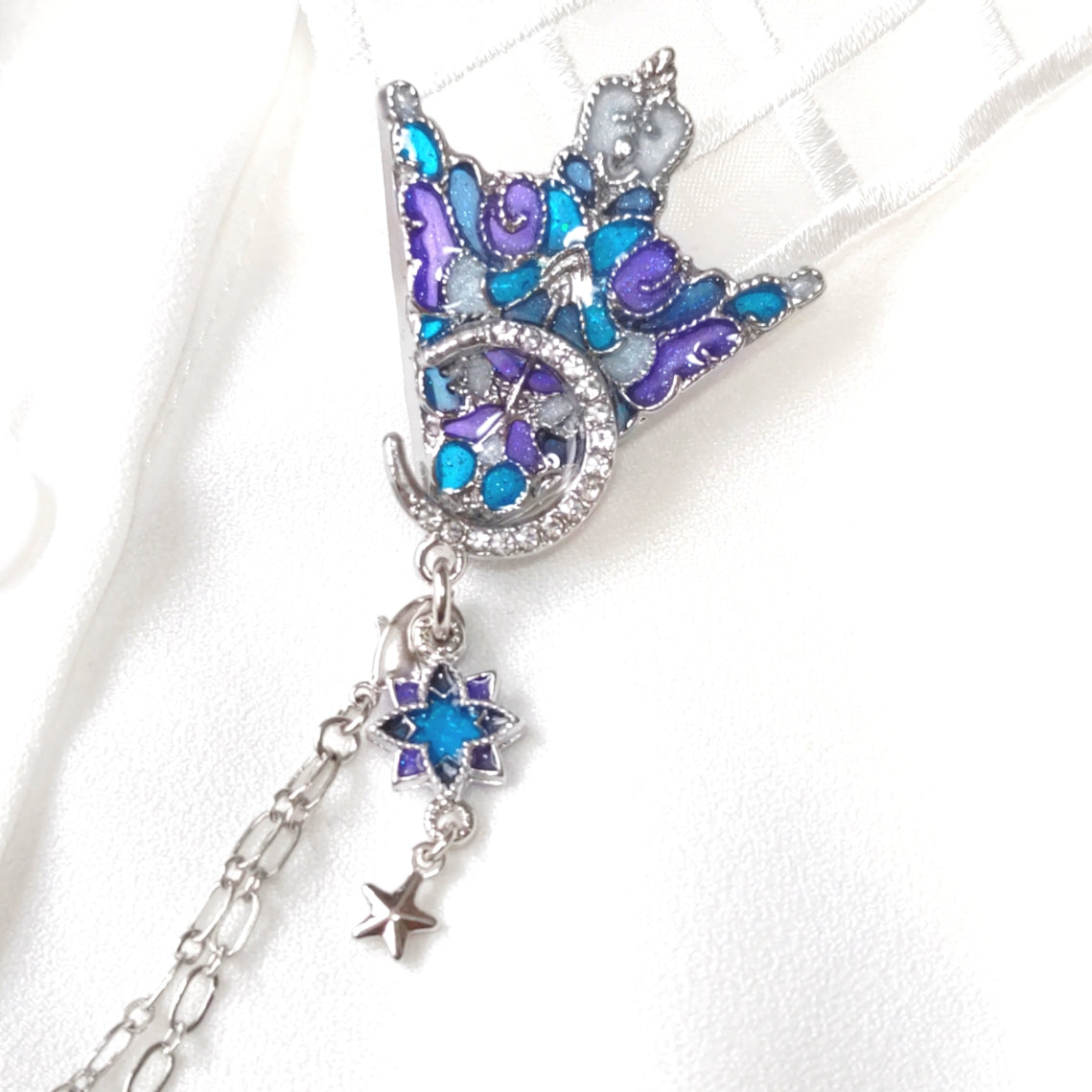 星月夜の襟飾り