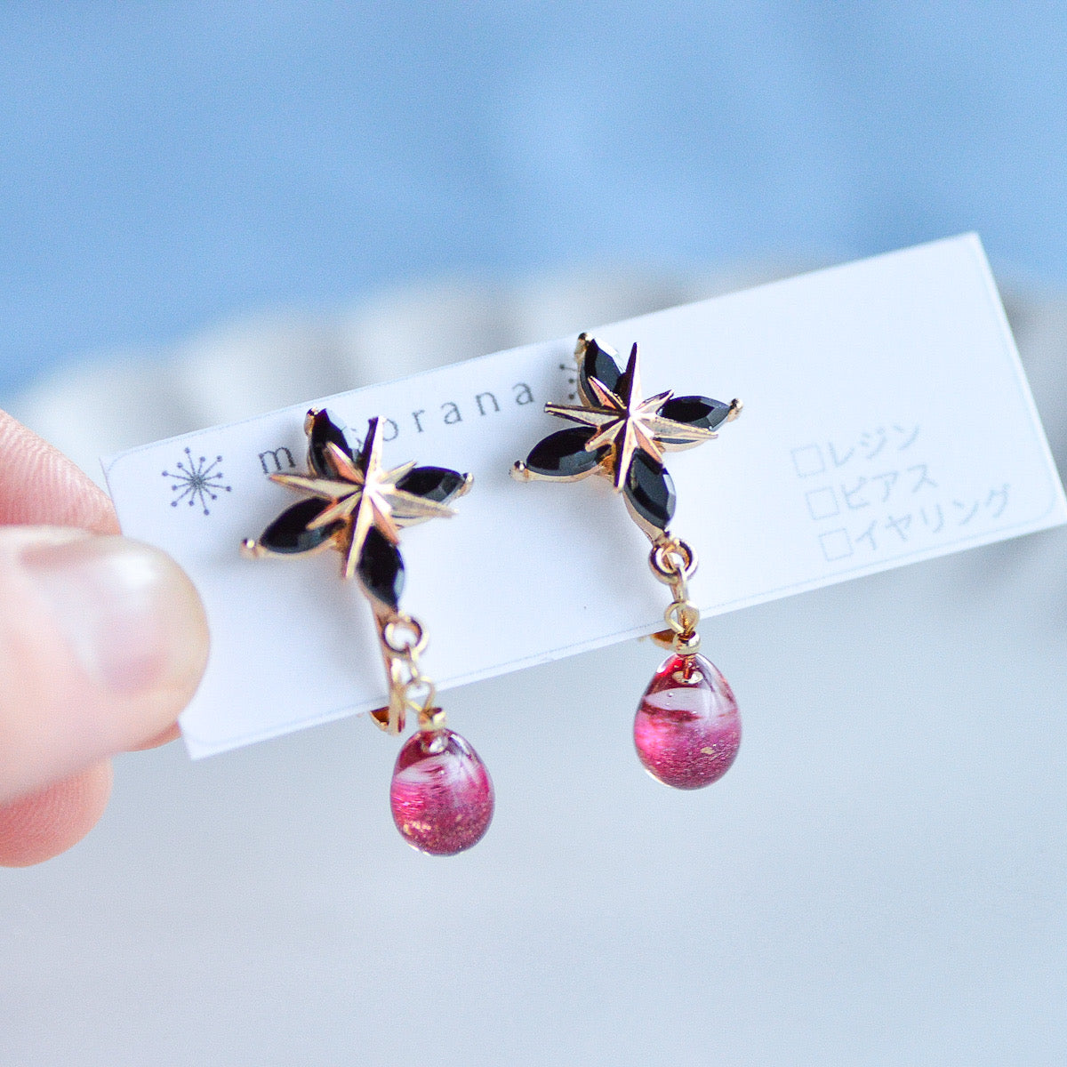 宵or明けの明星の雫イヤリングorピアス