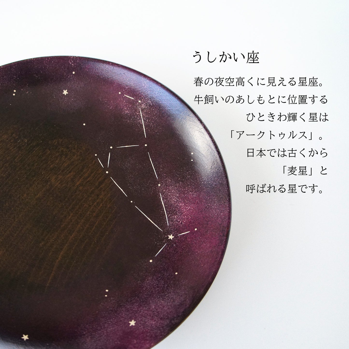 四季の夜空のお菓子皿