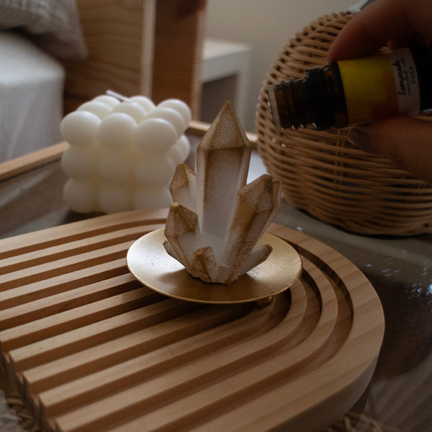 crystal aroma stone | クリスタルのアロマストーンオブジェ《香るインテリア》