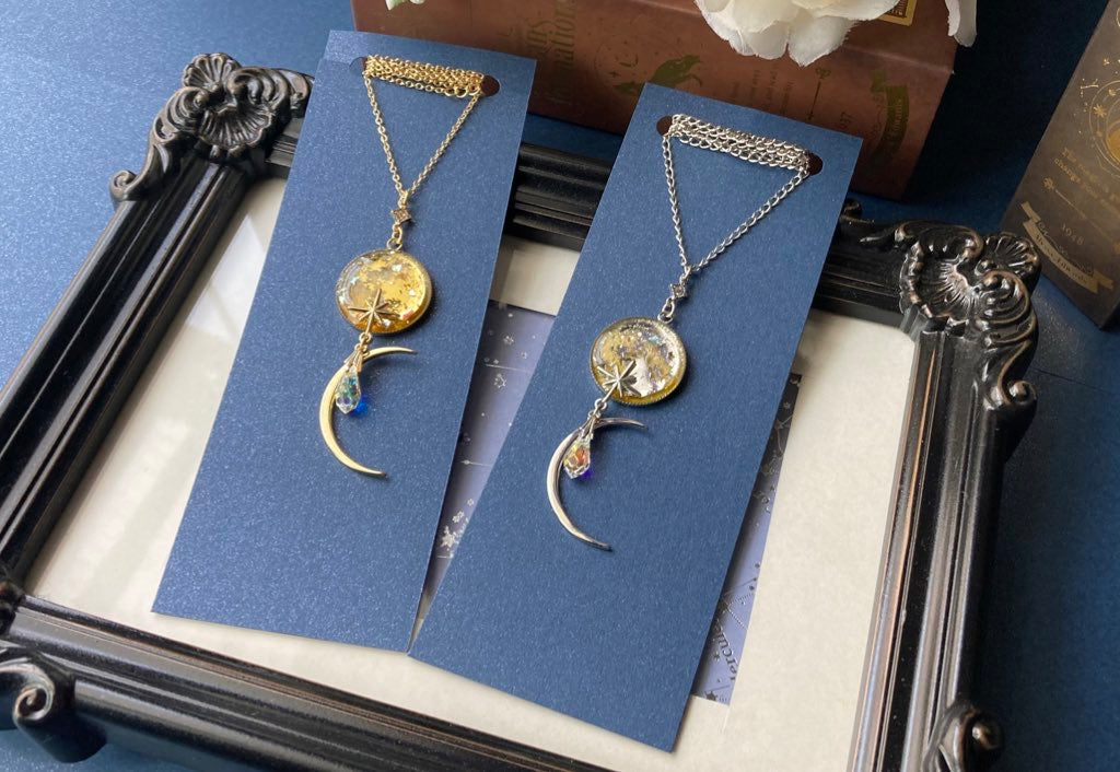 月光の雫ペンダント　スーパームーン（黄色）