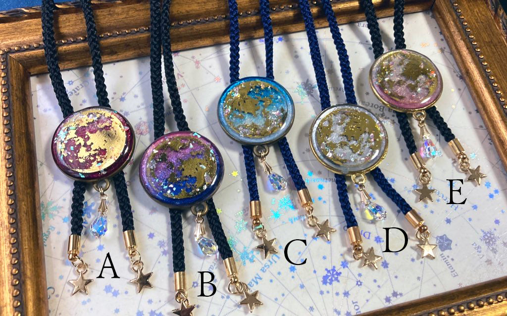 満月ループタイ　金