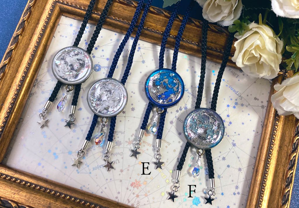 満月ループタイ　銀