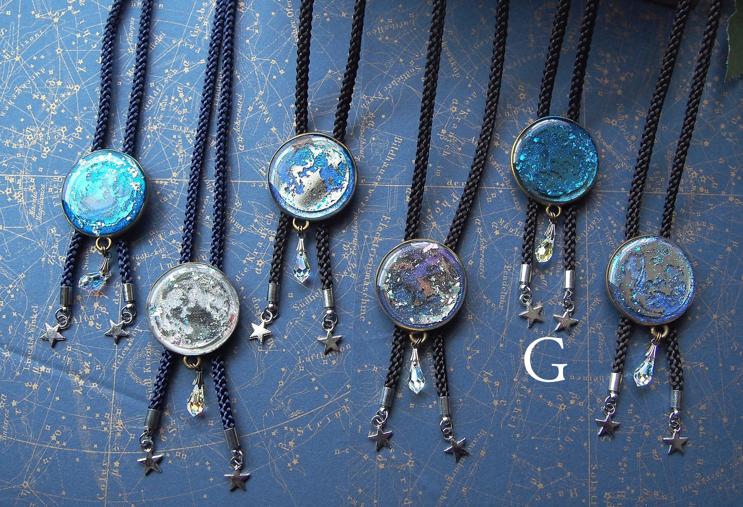 満月ループタイ　銀