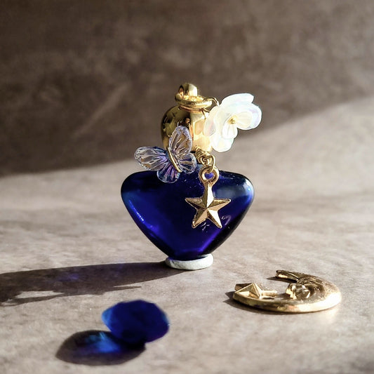 香水瓶ネックレス　ダスクハートボトル　Polaris【シャボン玉ネックレスに変更可能】