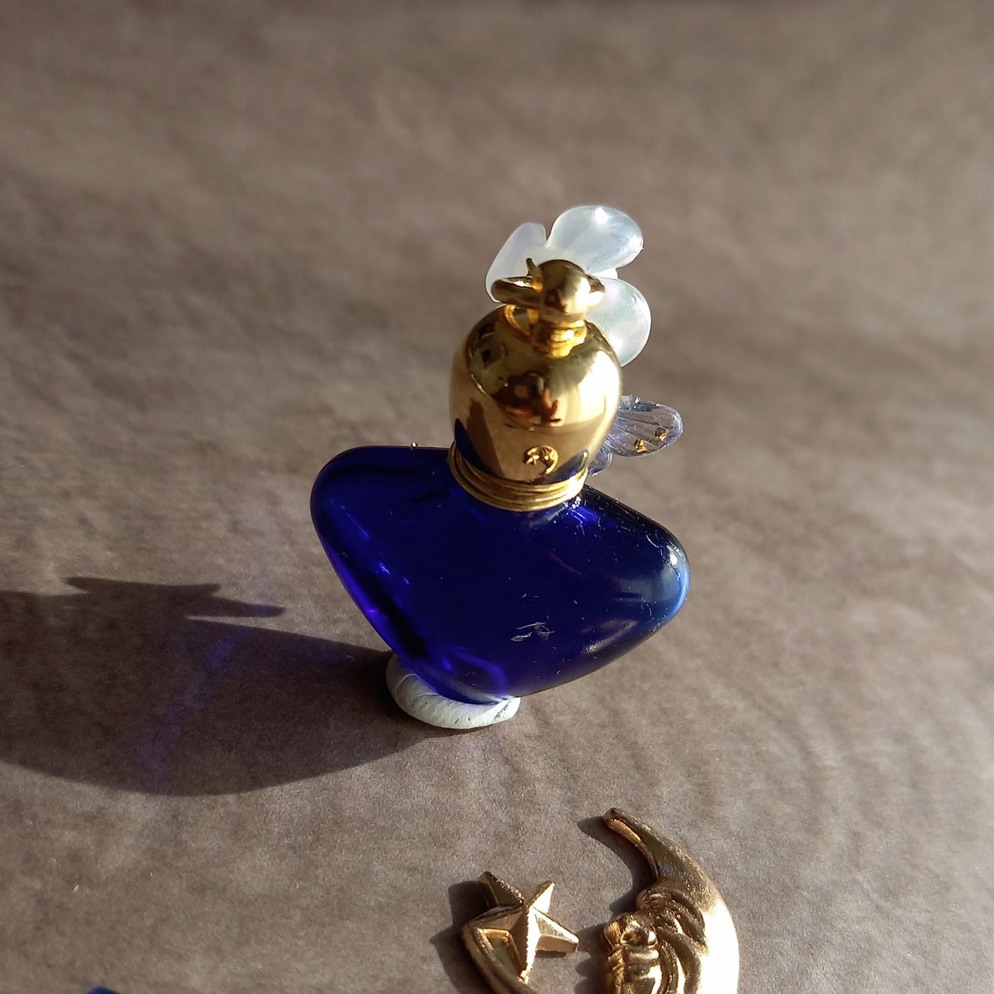 香水瓶ネックレス　ダスクハートボトル　Polaris【シャボン玉ネックレスに変更可能】