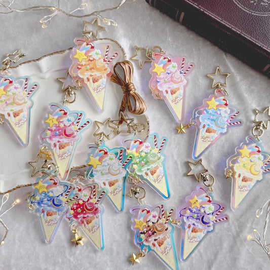12星座のアイスクリーム　アクリルキーホルダー