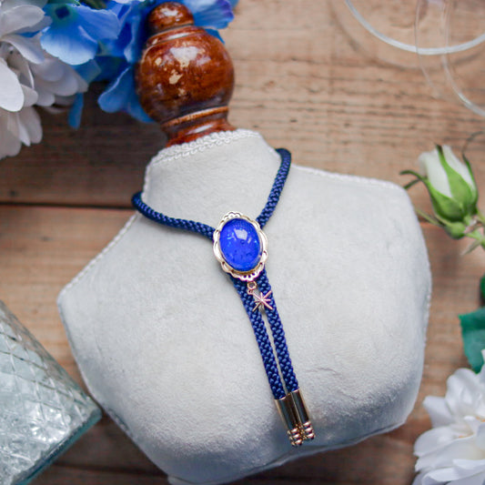[stained glass candy] loop tie / 星降る夜 -gold-