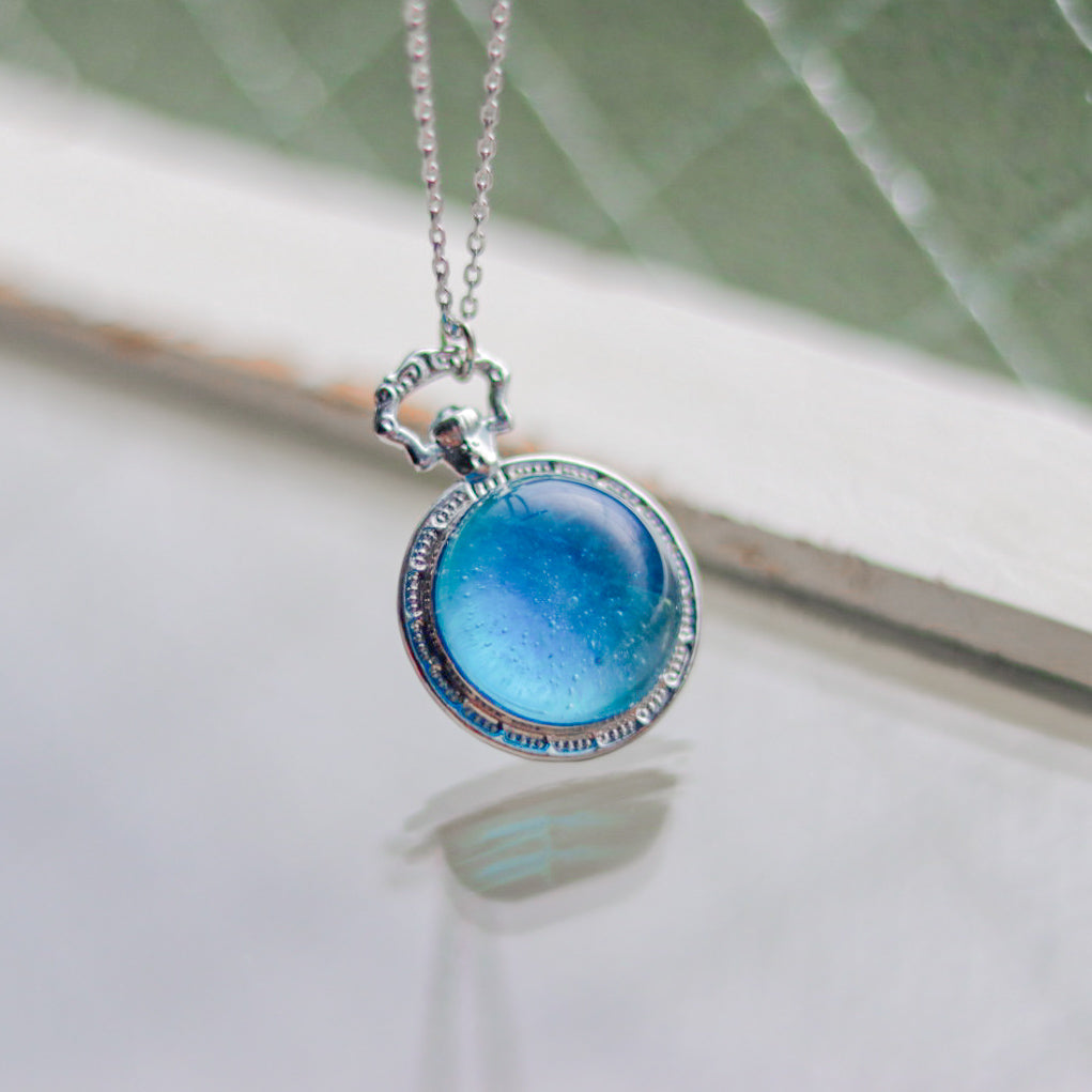 水たまりのおはじきドロップス］necklace / 懐中時計mini – 宙フェス夜市