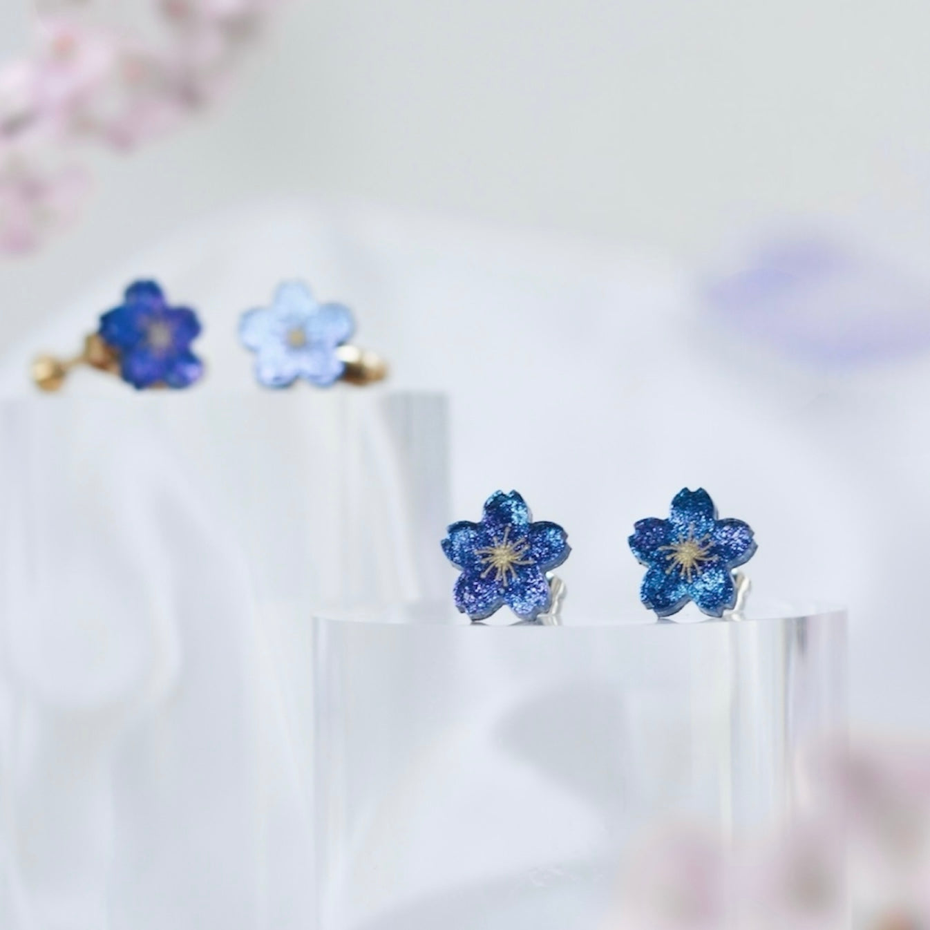 キリトリ夜空-夜桜-耳飾り