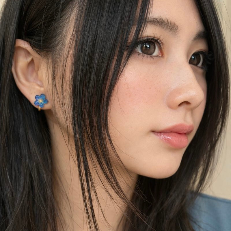 キリトリ夜空-夜桜-耳飾り