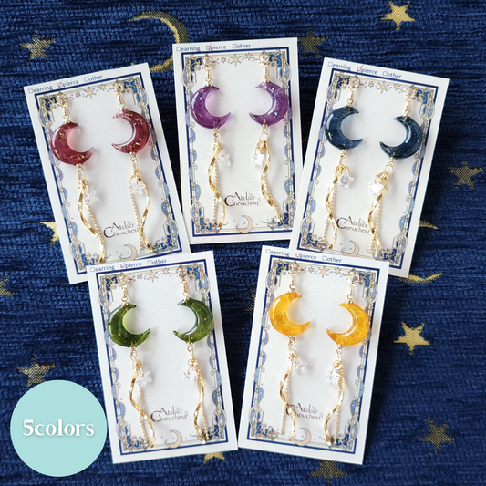 彩月イヤリング＆ピアス